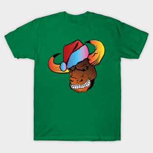 Smiles Santa bull T-Shirt